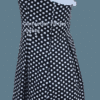 Robe Dos nu à pois Pin-up Rockabilly Fifties Rétro Vintage – Image 4