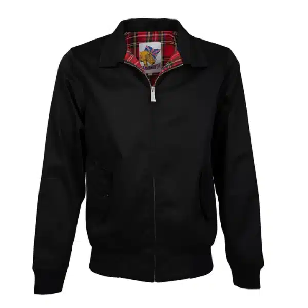 Blouson Harrington® Original Noir Motard Rockabilly Vintage Rétro – Image 2