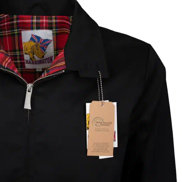 Blouson Harrington® Original Noir Motard Rockabilly Vintage Rétro – Image 3