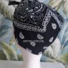 Bandana Pin-up Bandeau cheveux Vintage Rétro en Coton noir ou rouge – Image 2