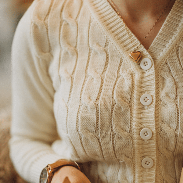 Cardigans  vintages en Mailles Torsadées the Seamstress – Image 4