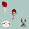 Bonnets Turbans en Laine tricoté main Année 40 Vintage Rétro Pin-ups Rockabilly pour Femmes ou Jeunes Femmes