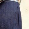 Short Pin-up taille haute en Jean Rockabilly Denim Brut – Image 5