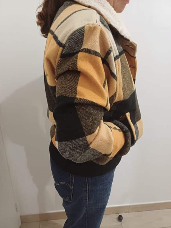Veste d'hiver jaune Vintage Pin-up Rétro Queen Kerosin – Image 7
