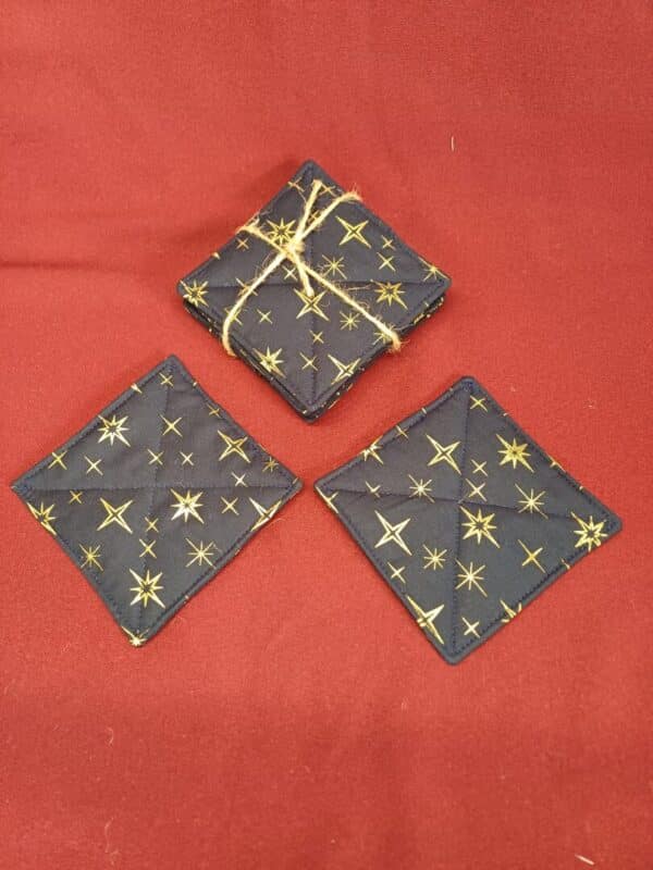 Set de dessous de verre en tissu Dessous de verre de noël – Image 3