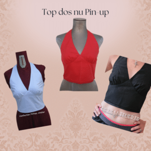 Top Dos Nu Pin-up Rockabilly Vintage Rétro Année 50's Eté