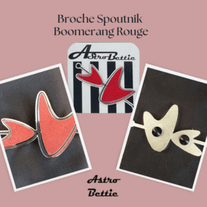 Broche pin-up Red Spoutnik Boomerang