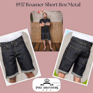 Short en Jean Vintage Homme – Raw Denim Selvedge 11 oz PIKE BROTHERS